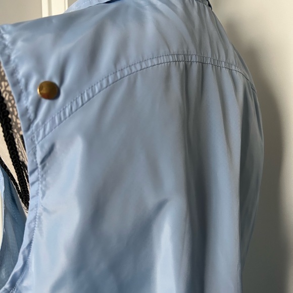 Beautiful blue vest zipper closure with gold button by Sport Haley, Size M. - Picture 5 of 11